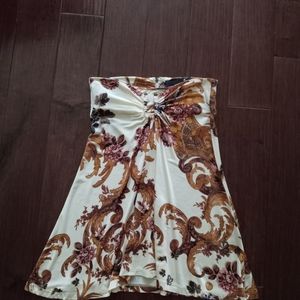 Roberto Cavalli mini strapless dress; ready for summer!!